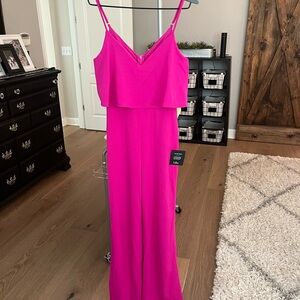 Lulu's Fuchsia Jumpsuit